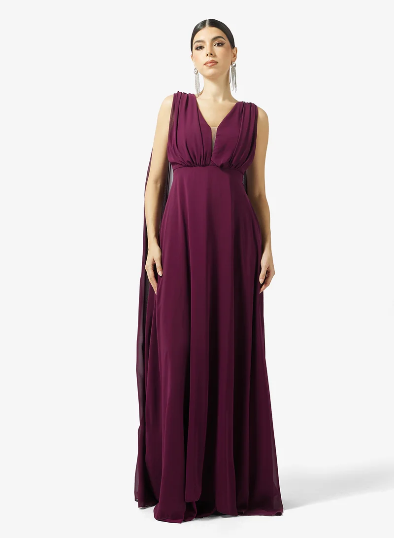 ايلا ليمتد اديشن فستان - بأكمام ذيل مبالغ فيها